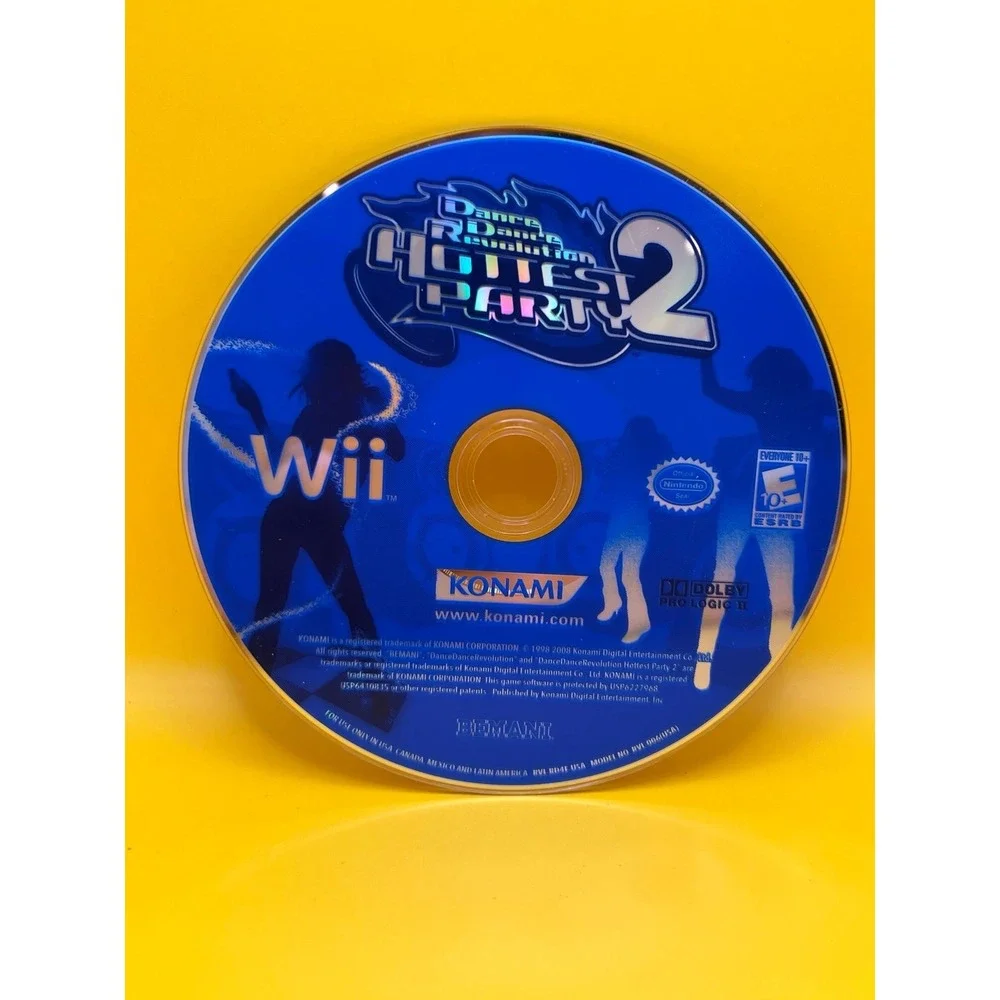 Dance Dance Revolution: Hottest Party 2 (Nintendo Wii, 2008) DISC ONLY